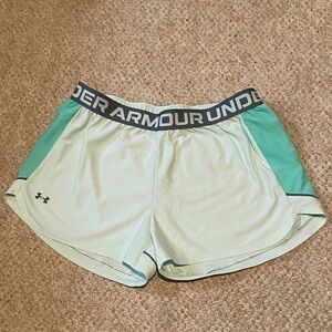 Under Armour Women's Mint Green Athletic Shorts